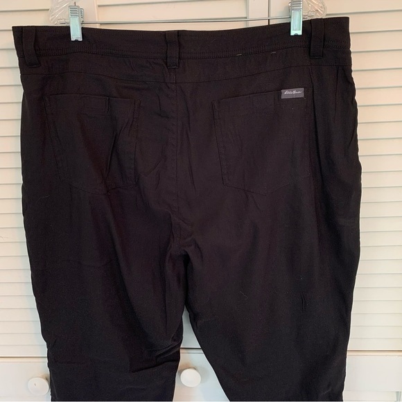 Eddie Bauer Men’s Pants 38x32 Black Fleece Lined Hiking Outdoor Cold Winter - Picture 10 of 14